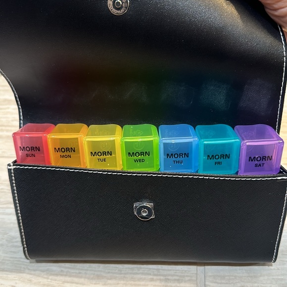 Weekly pill organizer. Great for travel. Never used. - Picture 6 of 6